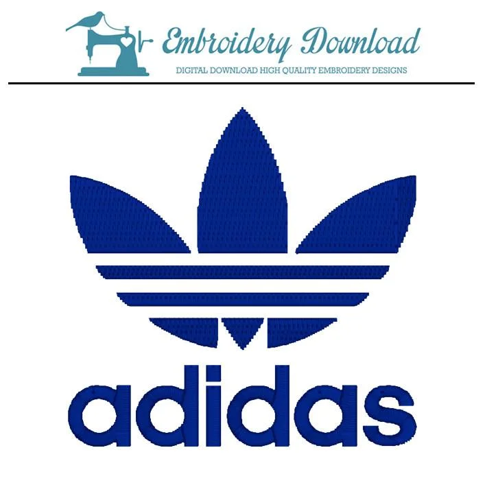 embroidery design adidas old 3 3